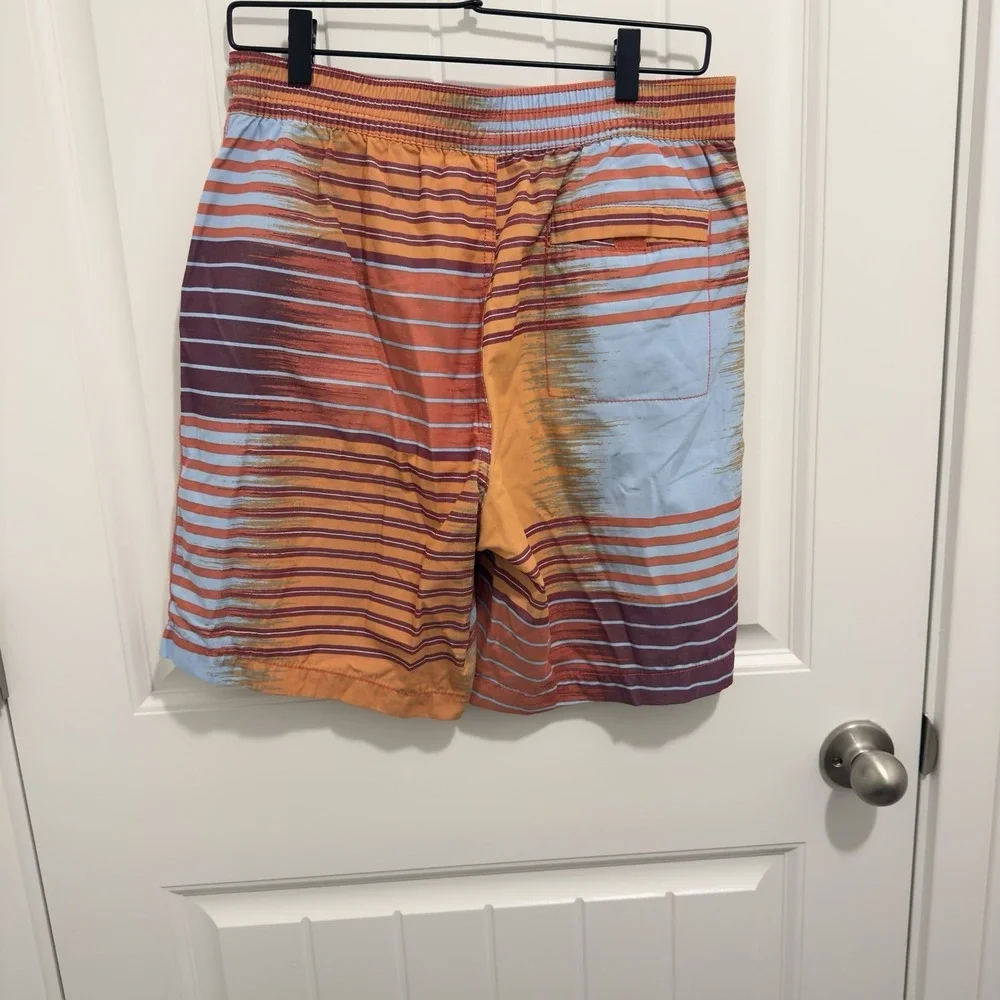 Tommy Bahama Men's Bright Blue Orange Red Swim Trunks Relax Size Small